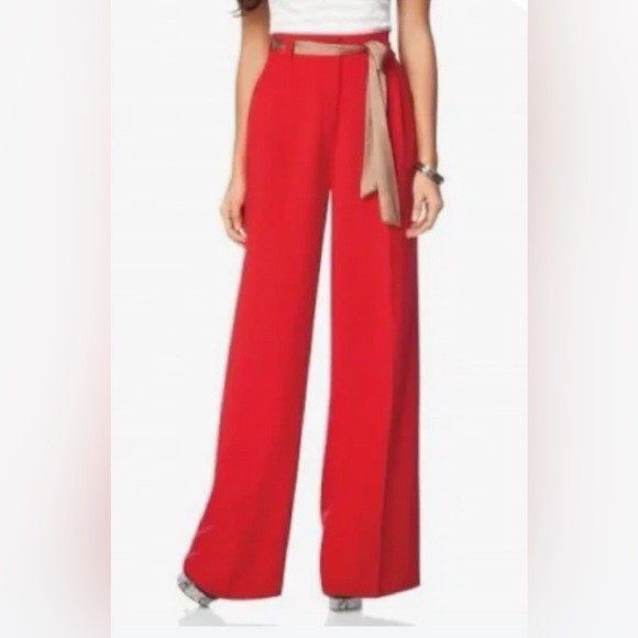 Pants - 14 Sz Isabella Red wide leg trousers
